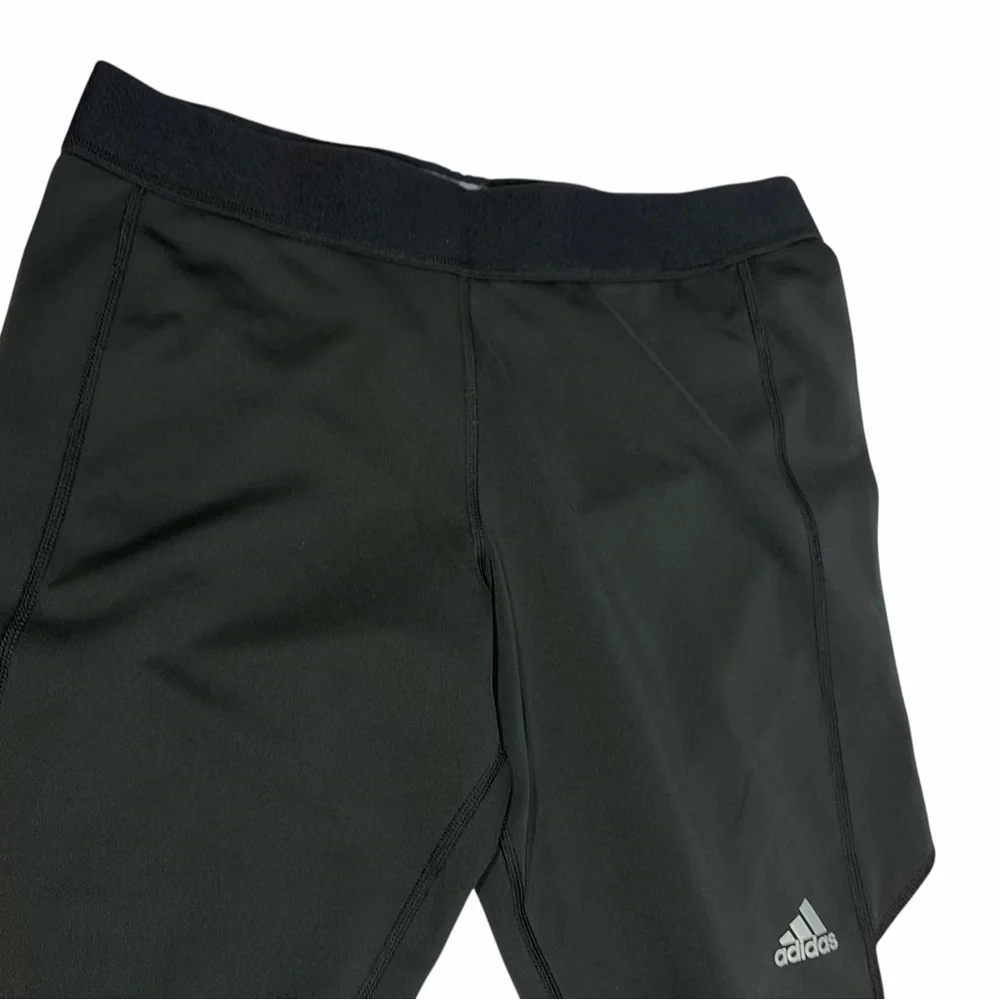 Adidas Techfit Medium Compression Black & Orange Women’s Capri Athletic Pant M